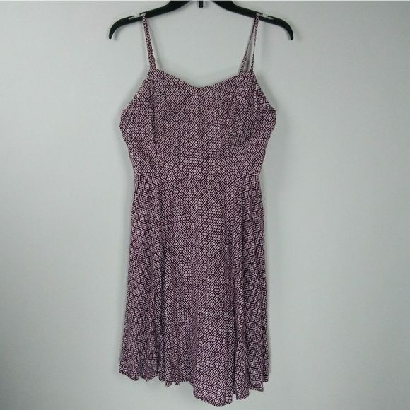OLD NAVY Plum White Spaghetti Strap Dress S P - Picture 1 of 4